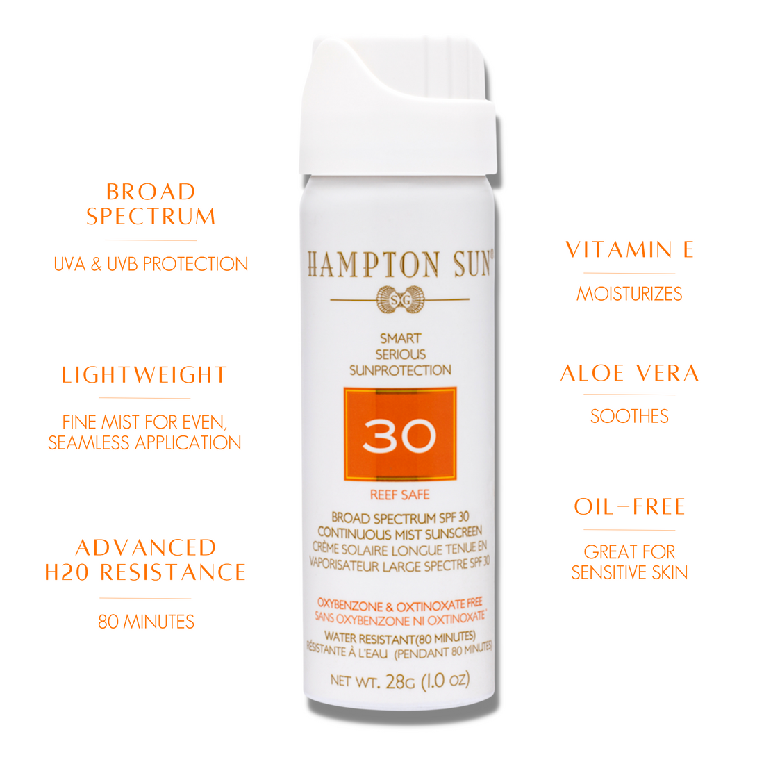 SPF 30 Continuous Mist Sunscreen - 1.0 oz. Travel Size