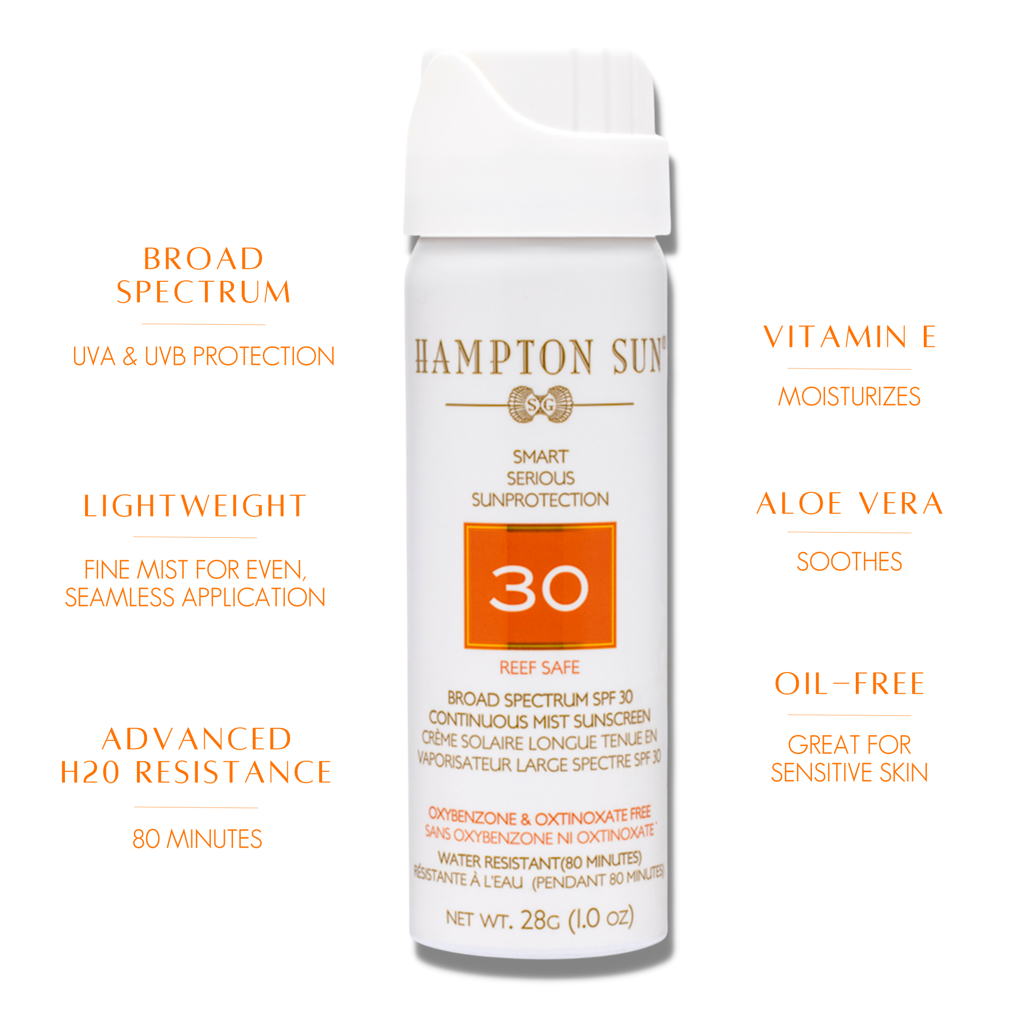 SPF 30 Continuous Mist - 1.0 oz.