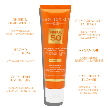 Age-Defying SPF 50 Mineral Crème for Face
