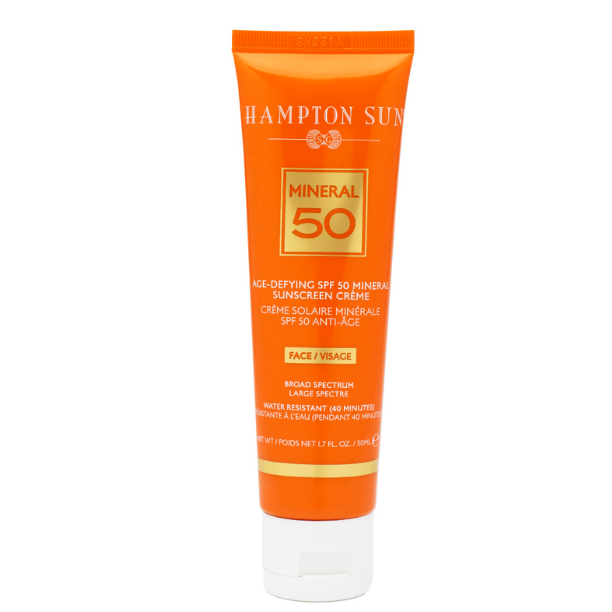 Age-Defying SPF 50 Mineral Sunscreen Crème for Face