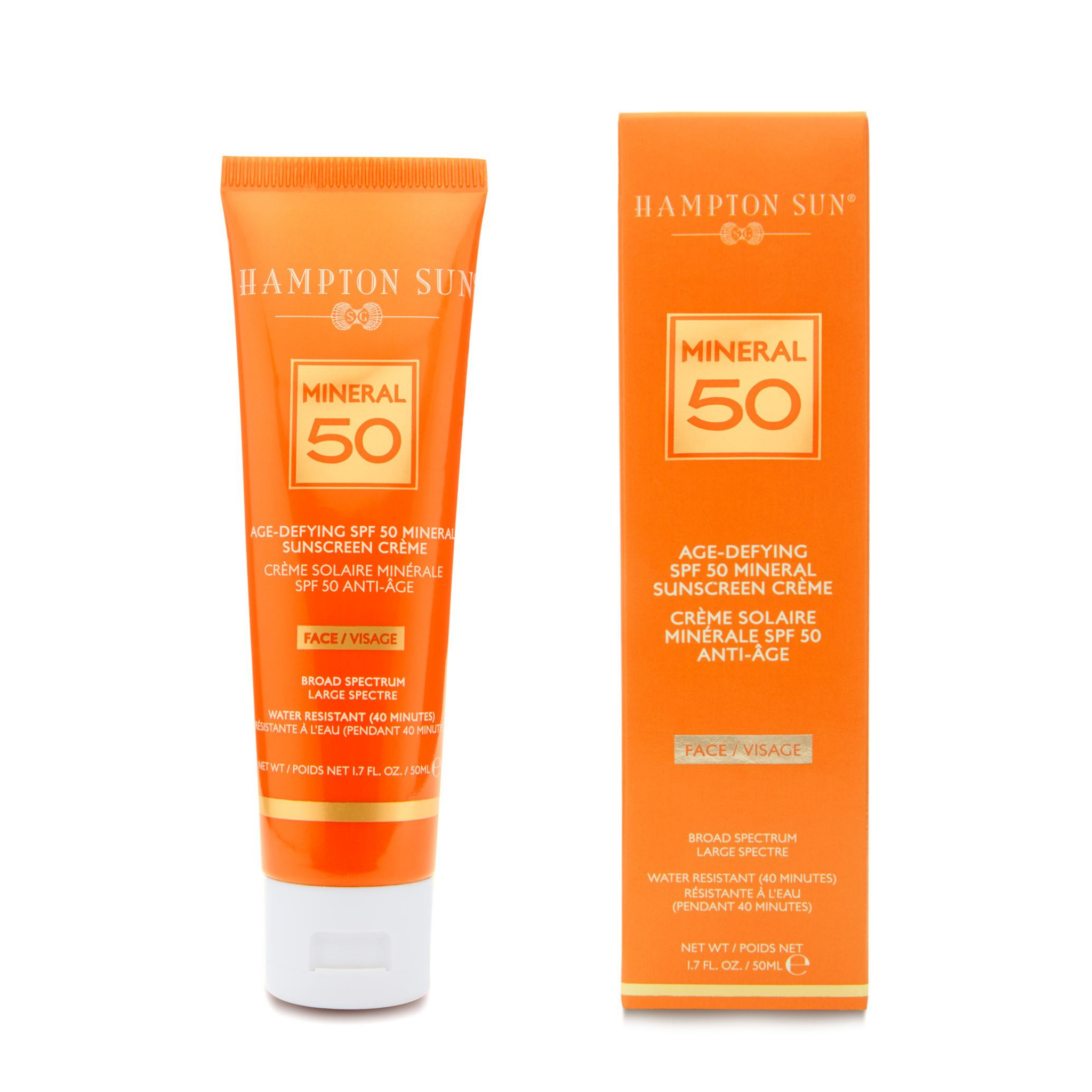 Age-Defying SPF 50 Mineral Sunscreen Crème for Face