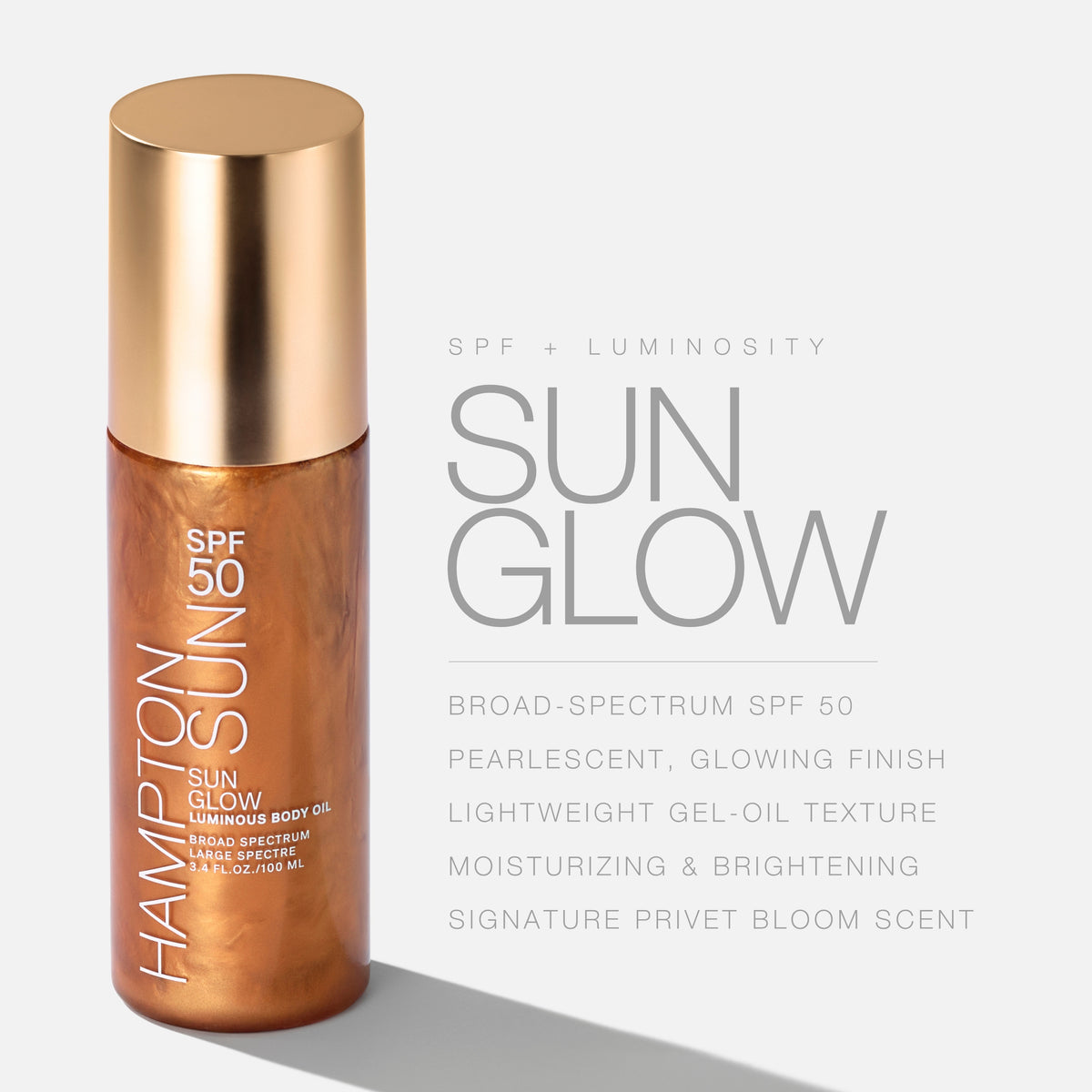 SPF 50 Sun Glow Luminous Body Oil – Hampton Sun